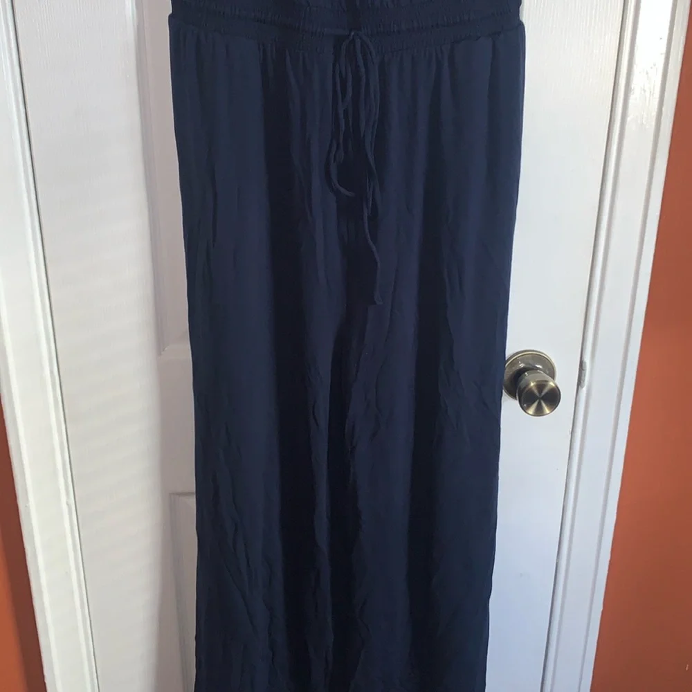 LOFT Smocked Strappy Jumpsuit - Picture 4 of 6